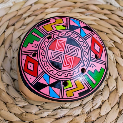 Okaryna ceramiczna z Peru etniczna