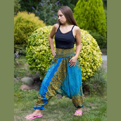 Alladynki hinduskie spodnie joga