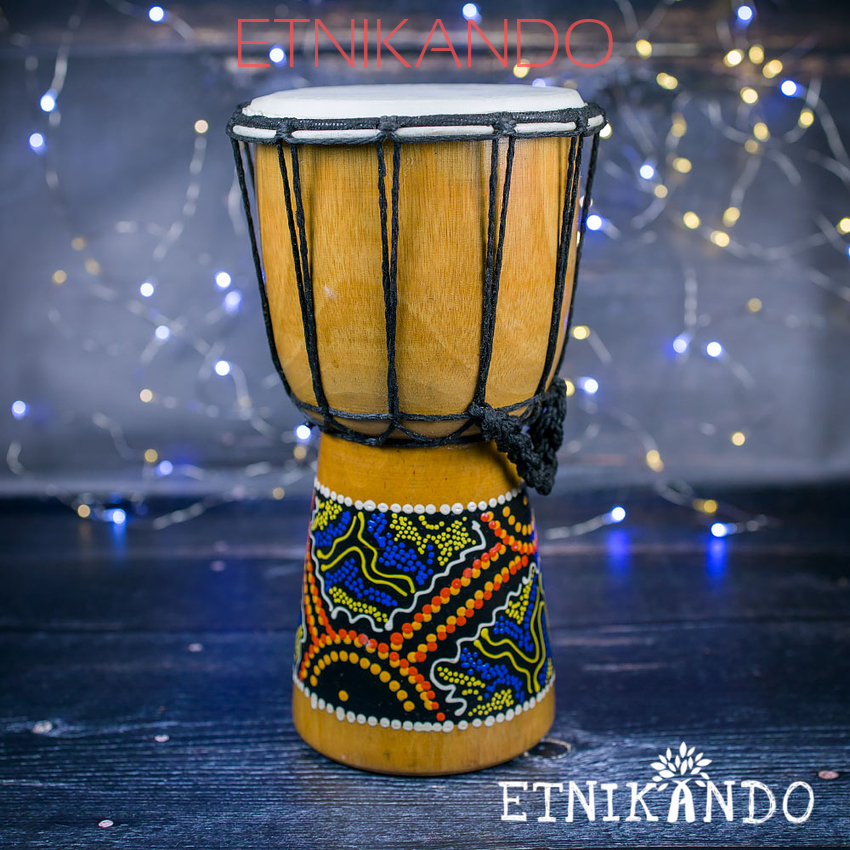 DJEMBE ETNICZNY 25 CM BĘBEN ORIENTALNY